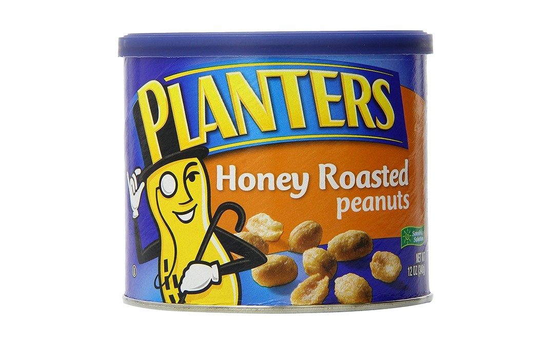 Planters Honey Roasted Peanuts    Tin  340 grams